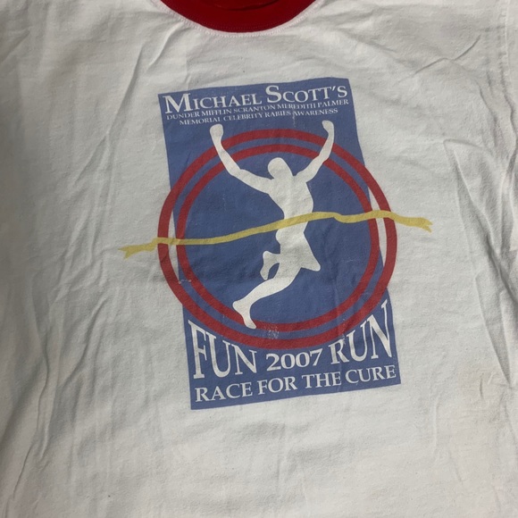 The Office Michael Scott’s Fun Run White XL Shirt - Picture 2 of 6